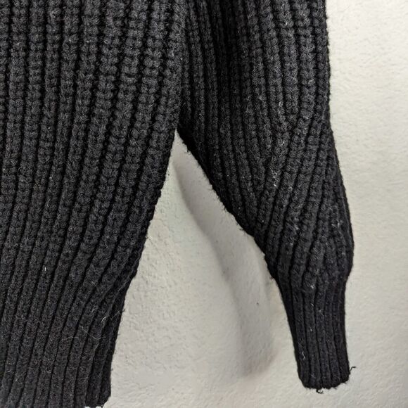 Rebecca Taylor Black Embellished Wool Blend Crewneck Sweater Pullover Beaded XS - Picture 5 of 8